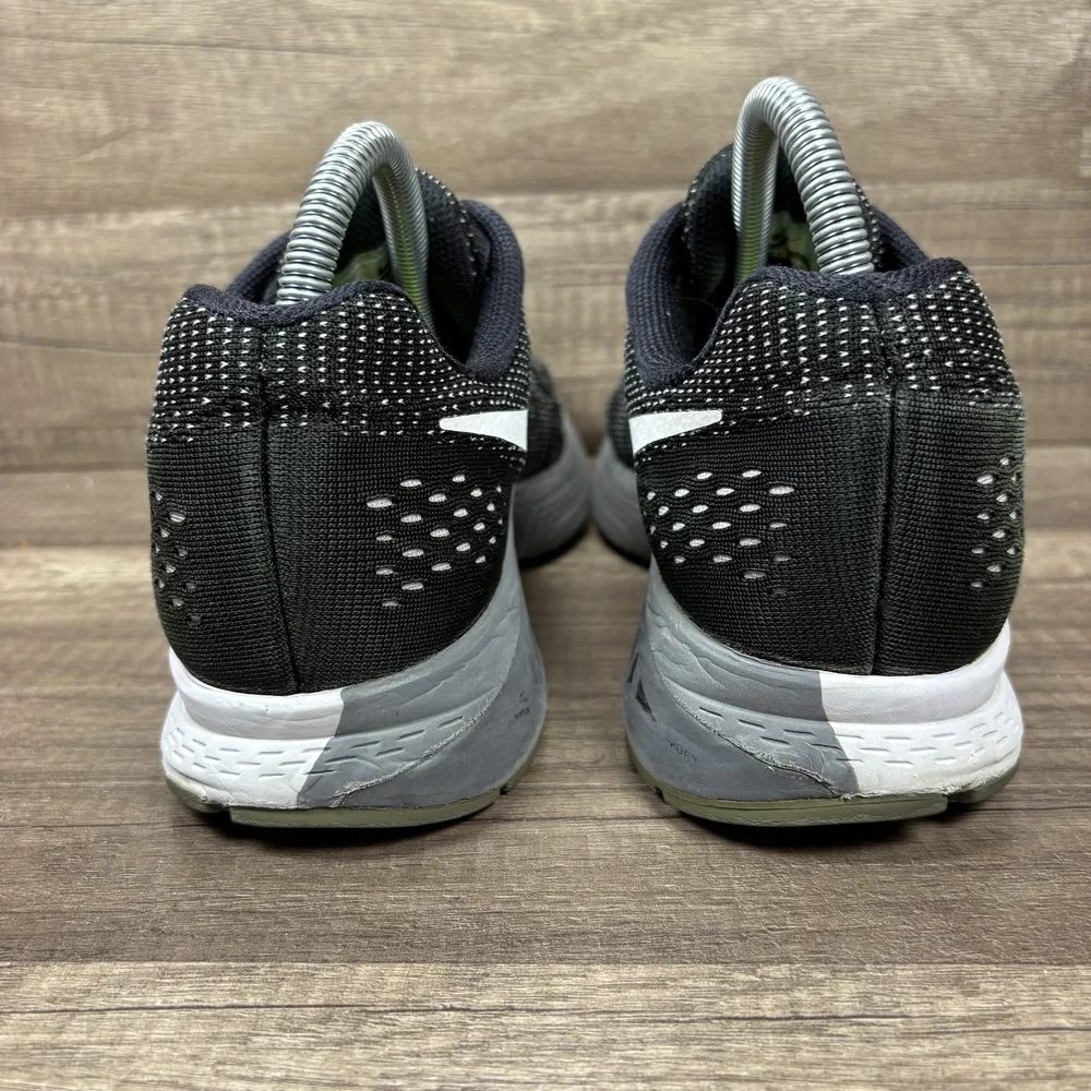 Nike Zoom Structure 19 Black Gray Womens US Size 9 806587-001 Running Shoes